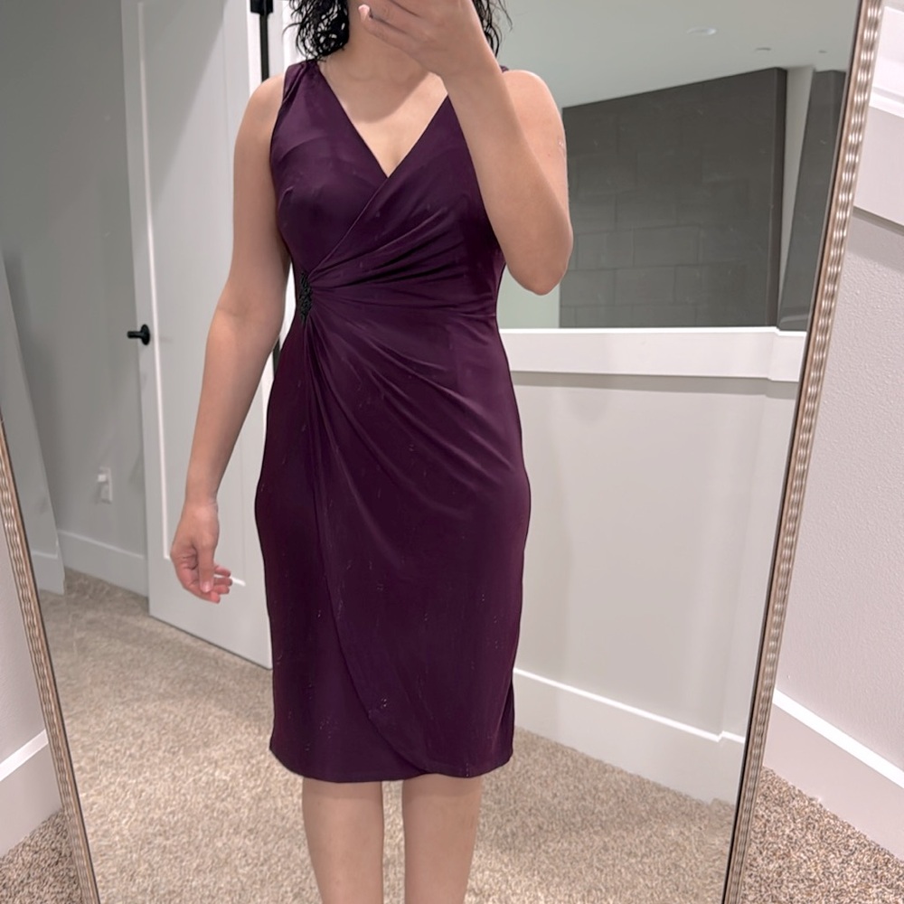 American Living Purple formal party Dress with embellished detail